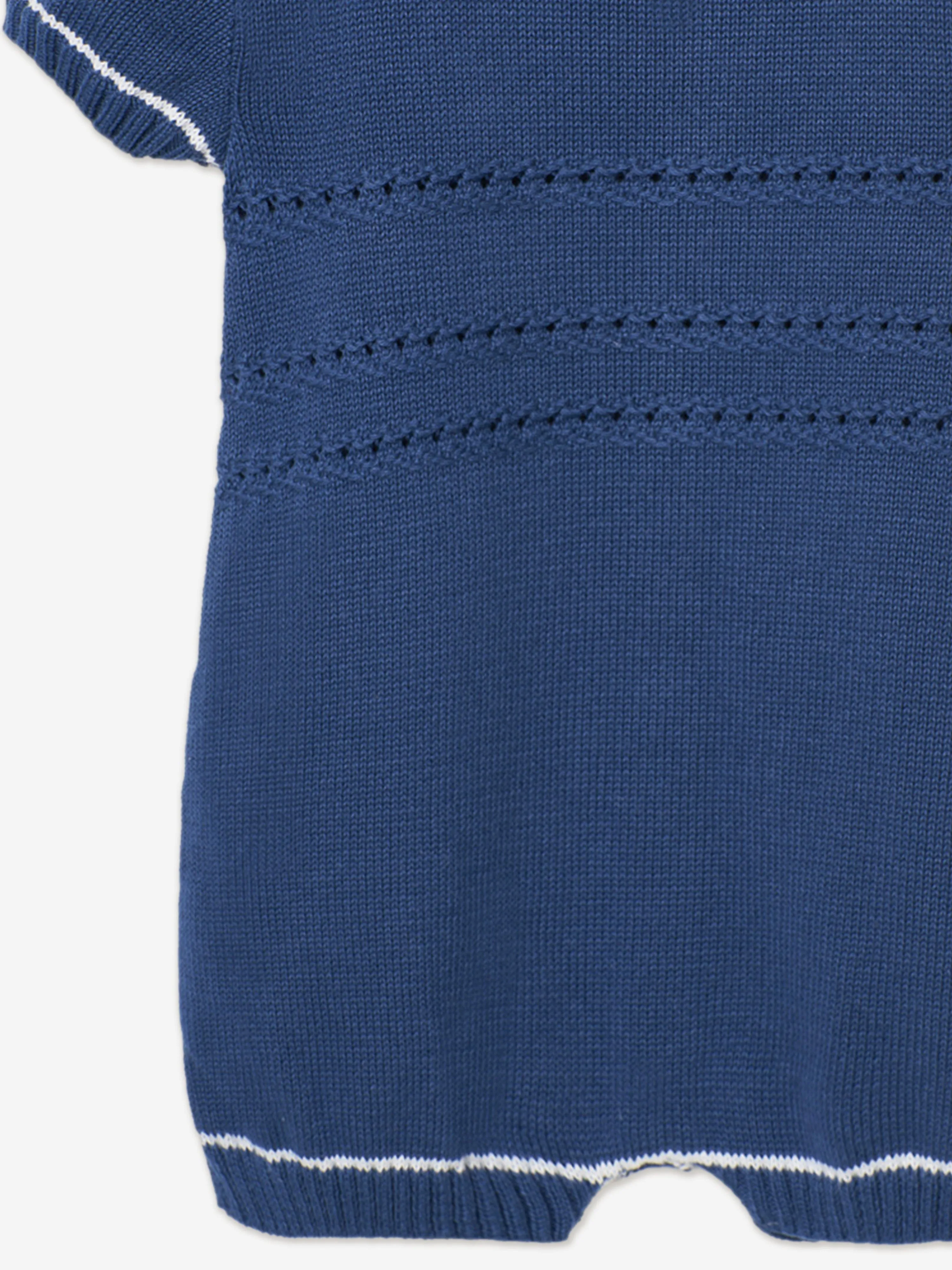 Baby Boys Knitted Romper in Blue