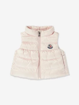 Baby Girls Down Padded Hiva Gilet in Pink