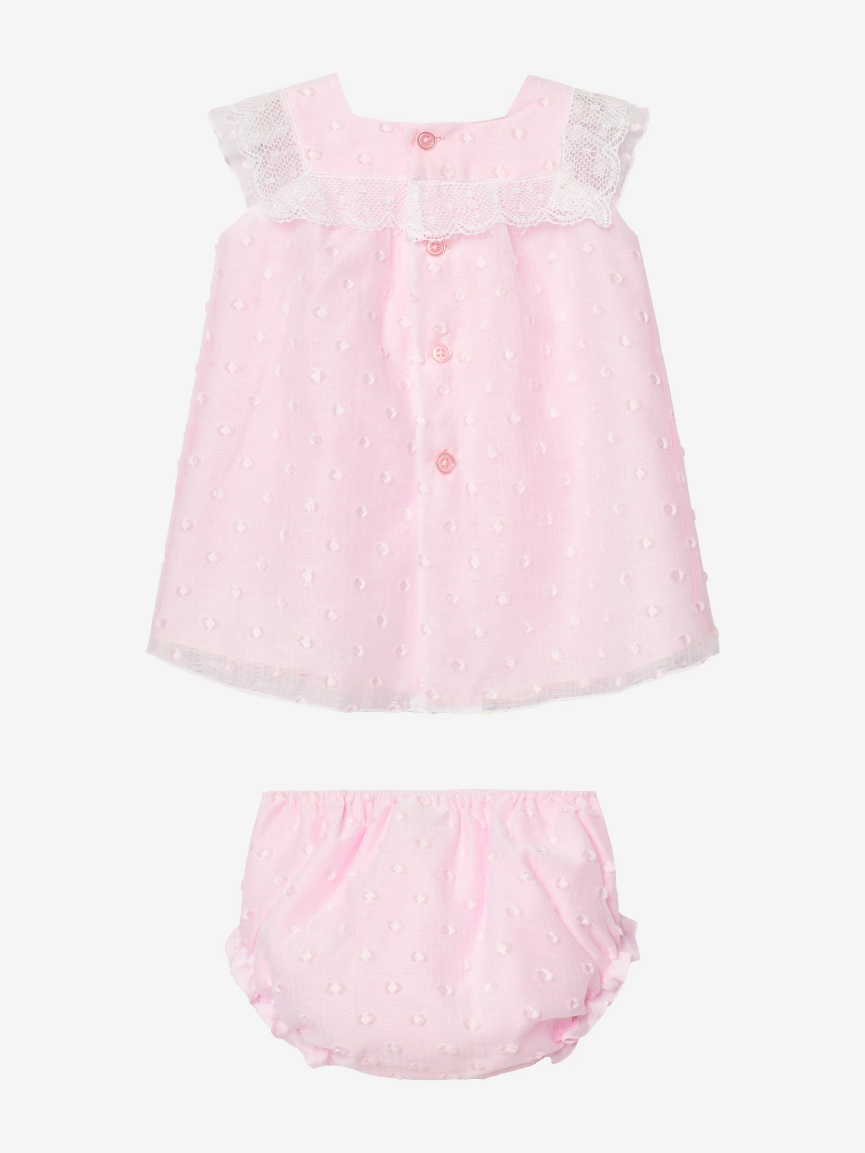 Baby Girls Dress and Bloomers Set in Pink