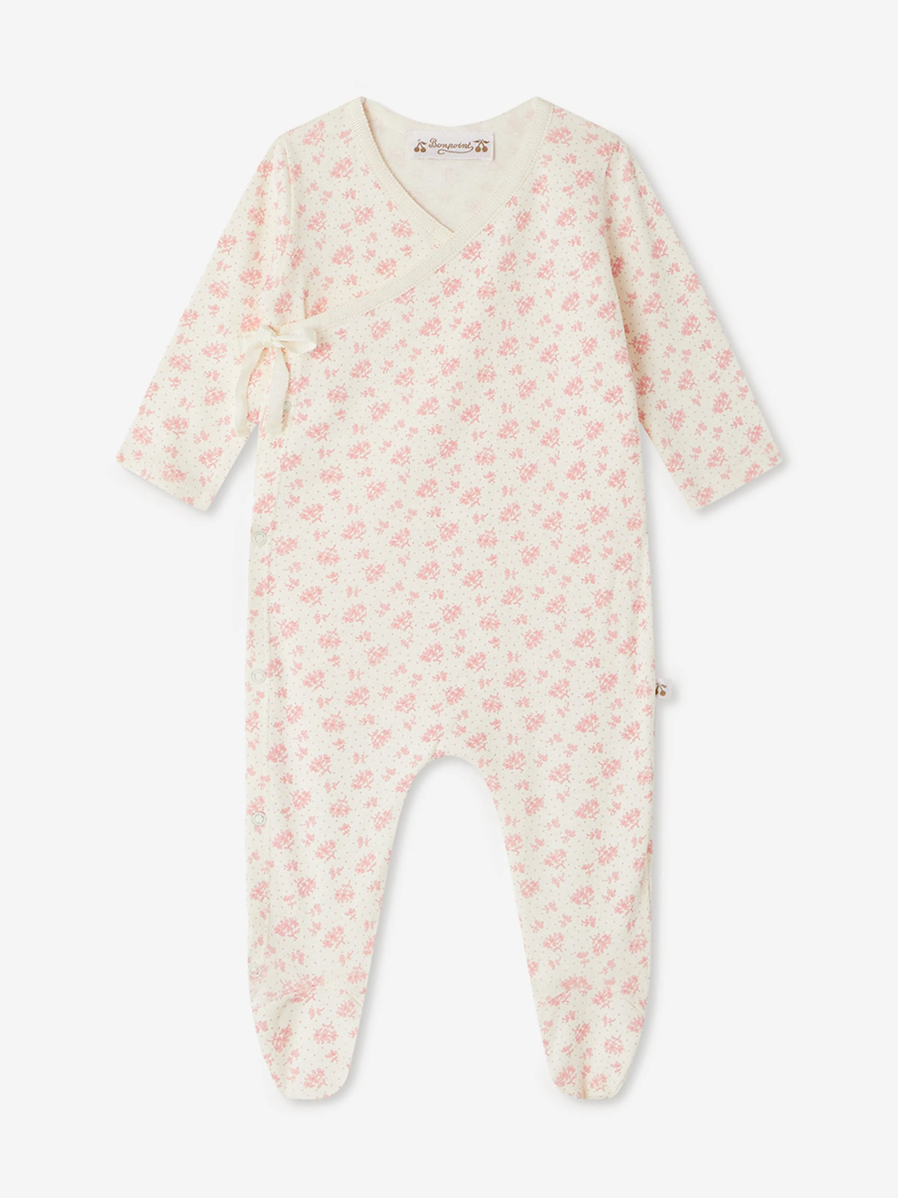 Baby Girls Floral Giulietta Babygrow in Ivory