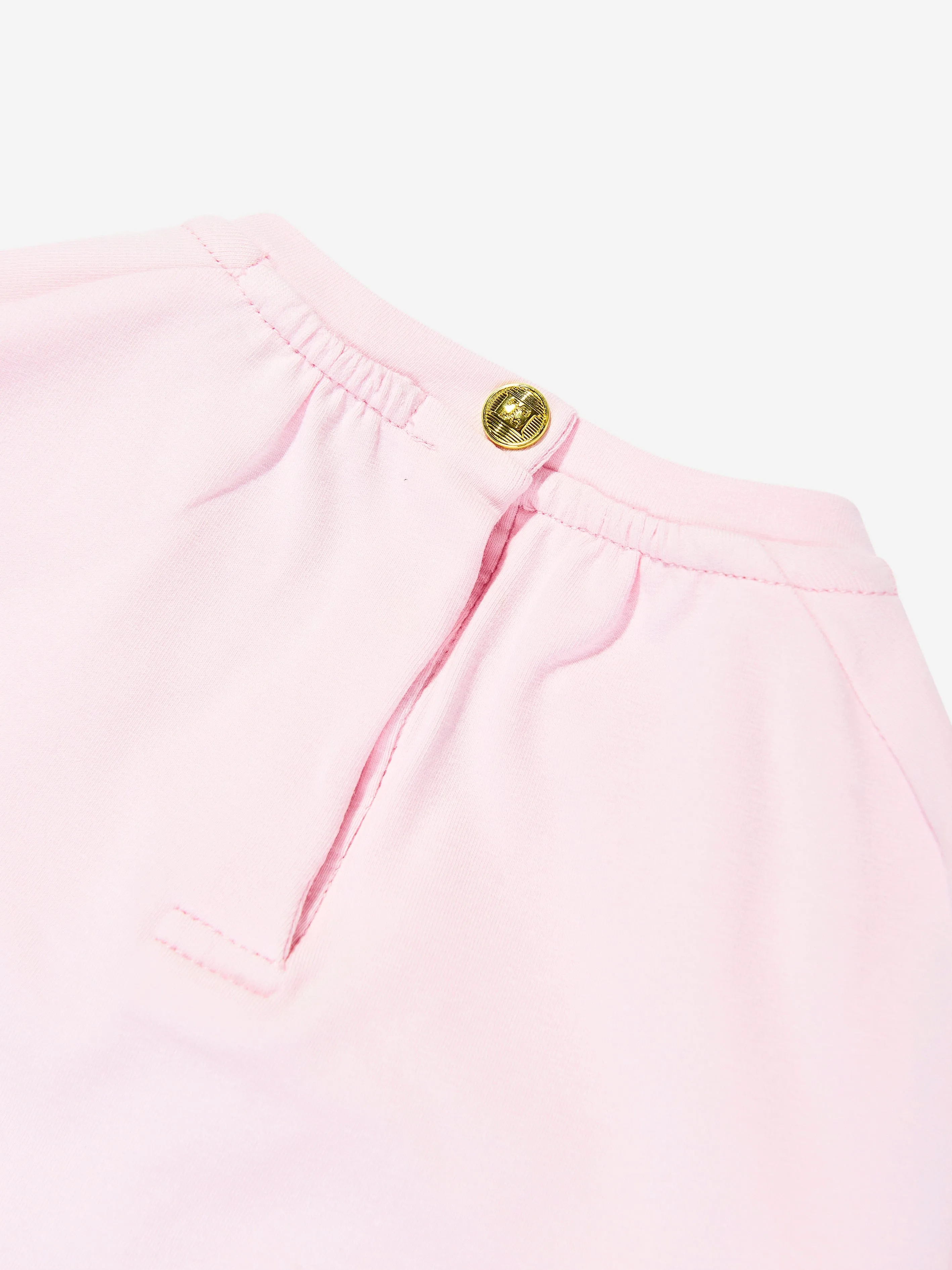 Baby Girls Logo Print Dress in Pink