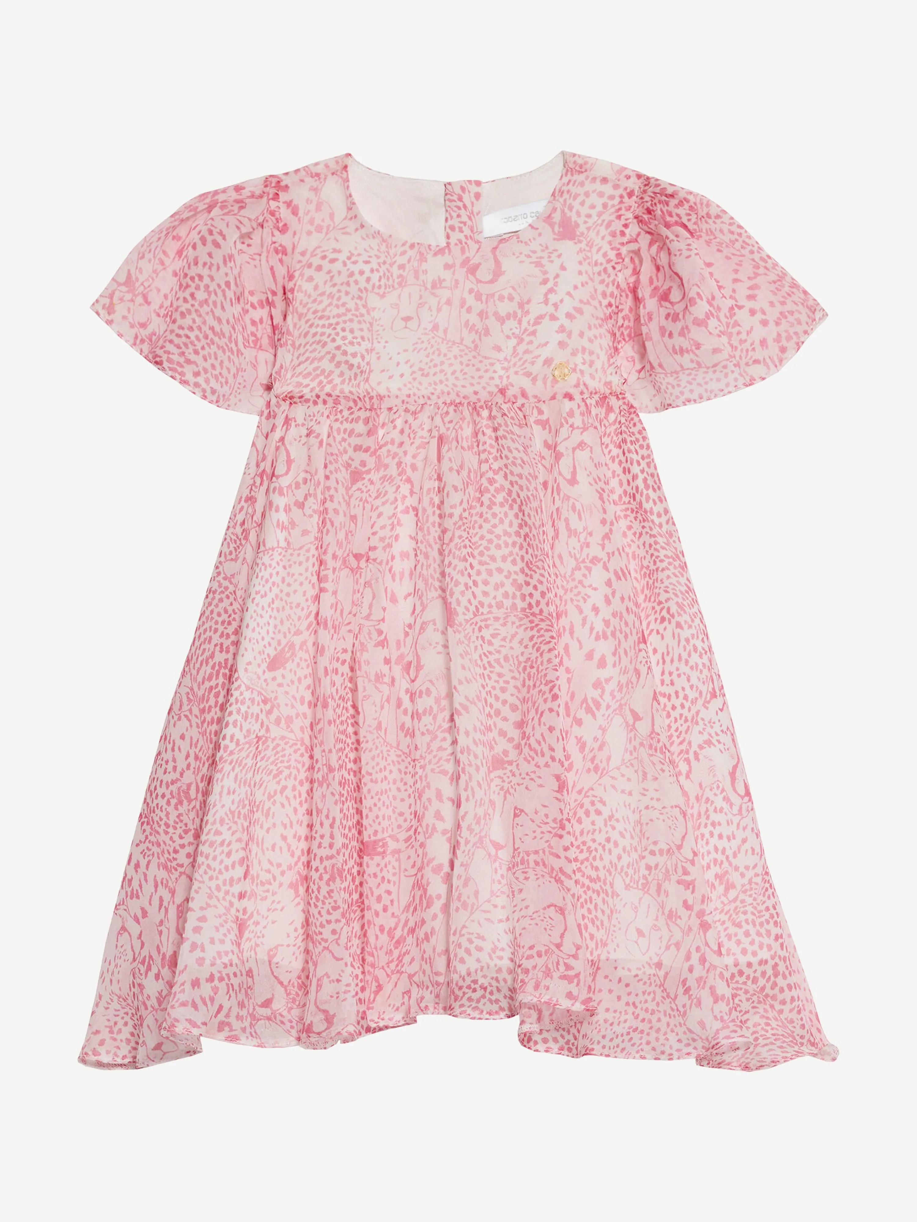 Baby Girls Silk Dress in Pink