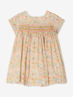 Baby Girls Smocked Maruska Dress in Pink