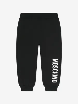 Baby Logo Print Joggers in Black