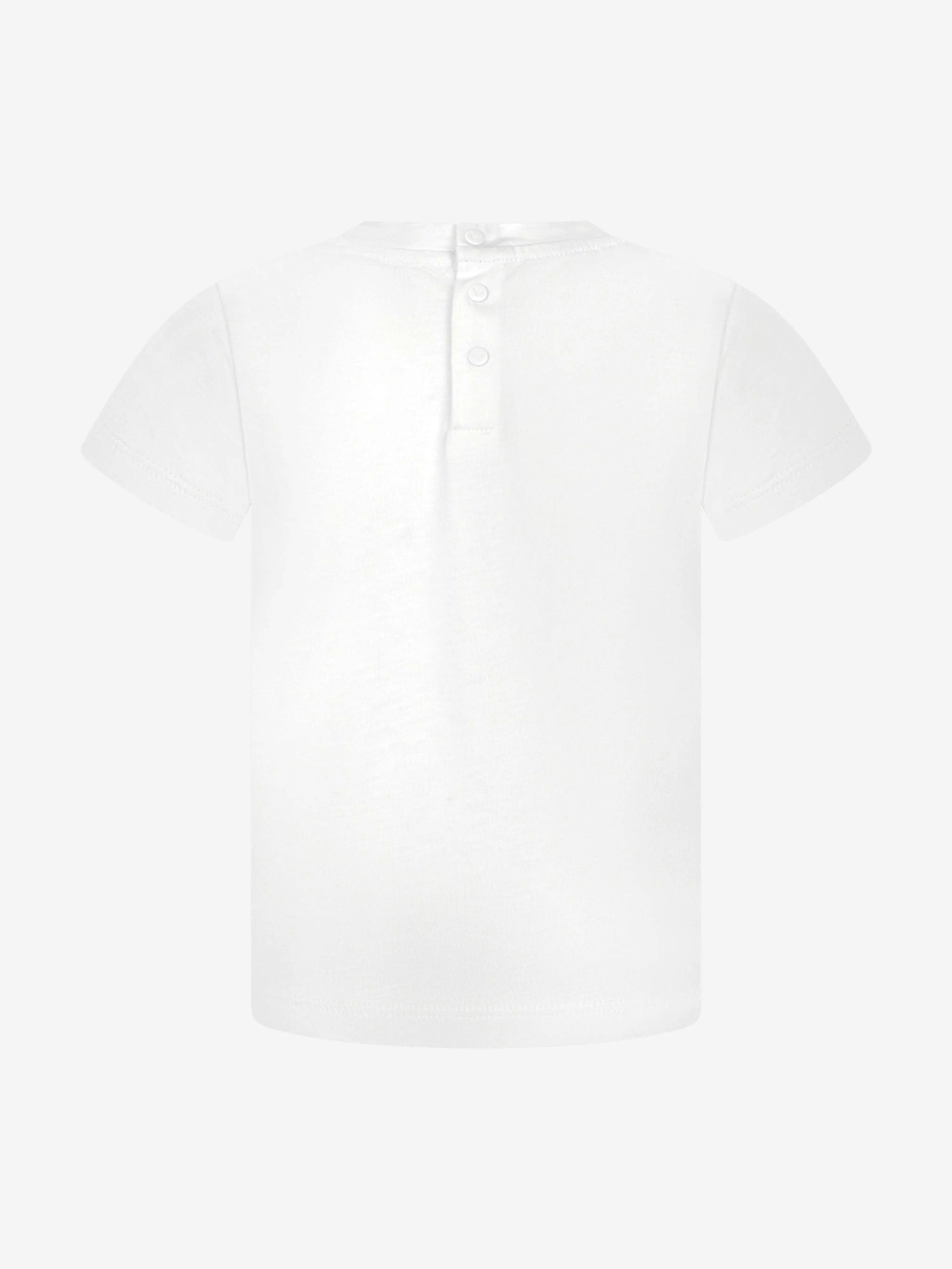 Emporio Armani Baby Boys Logo T-Shirt in White