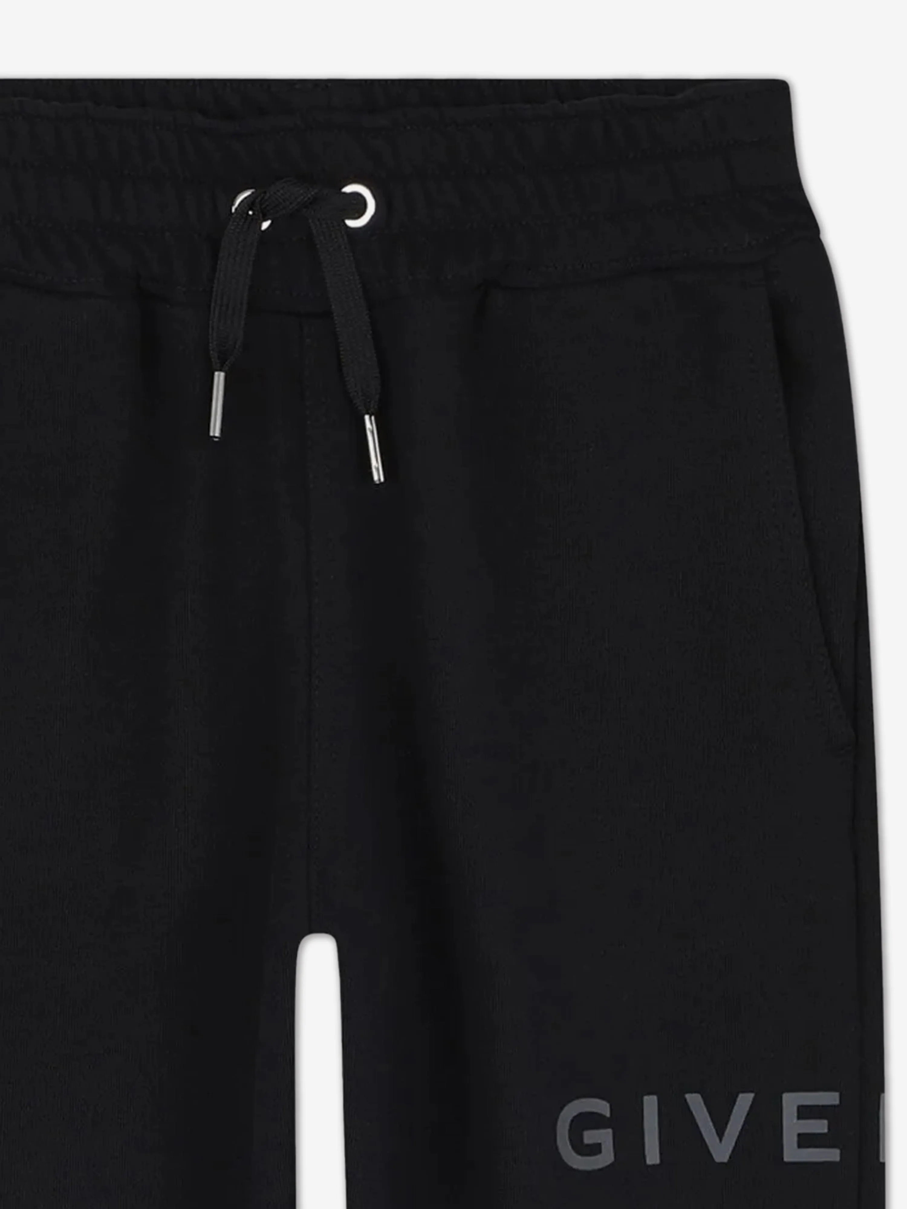 Kids Logo Print Joggers in Black
