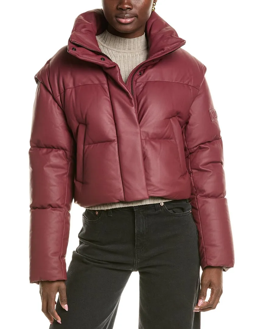 Mackage Bailey Leather Down Jacket