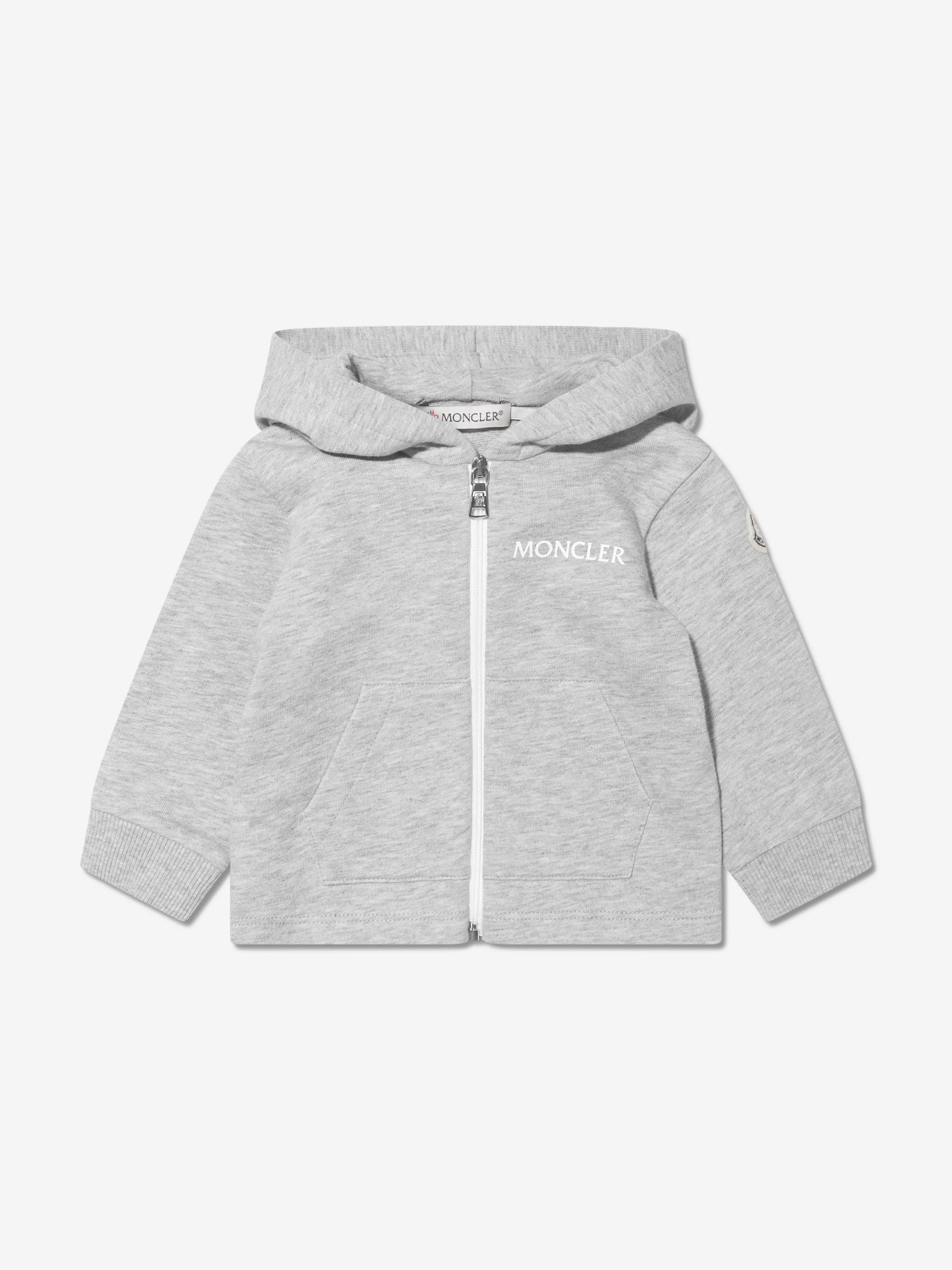 Moncler Enfant Baby Logo Tracksuit in Grey