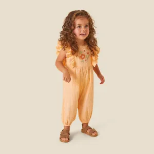 Muslin Frilled Dungarees