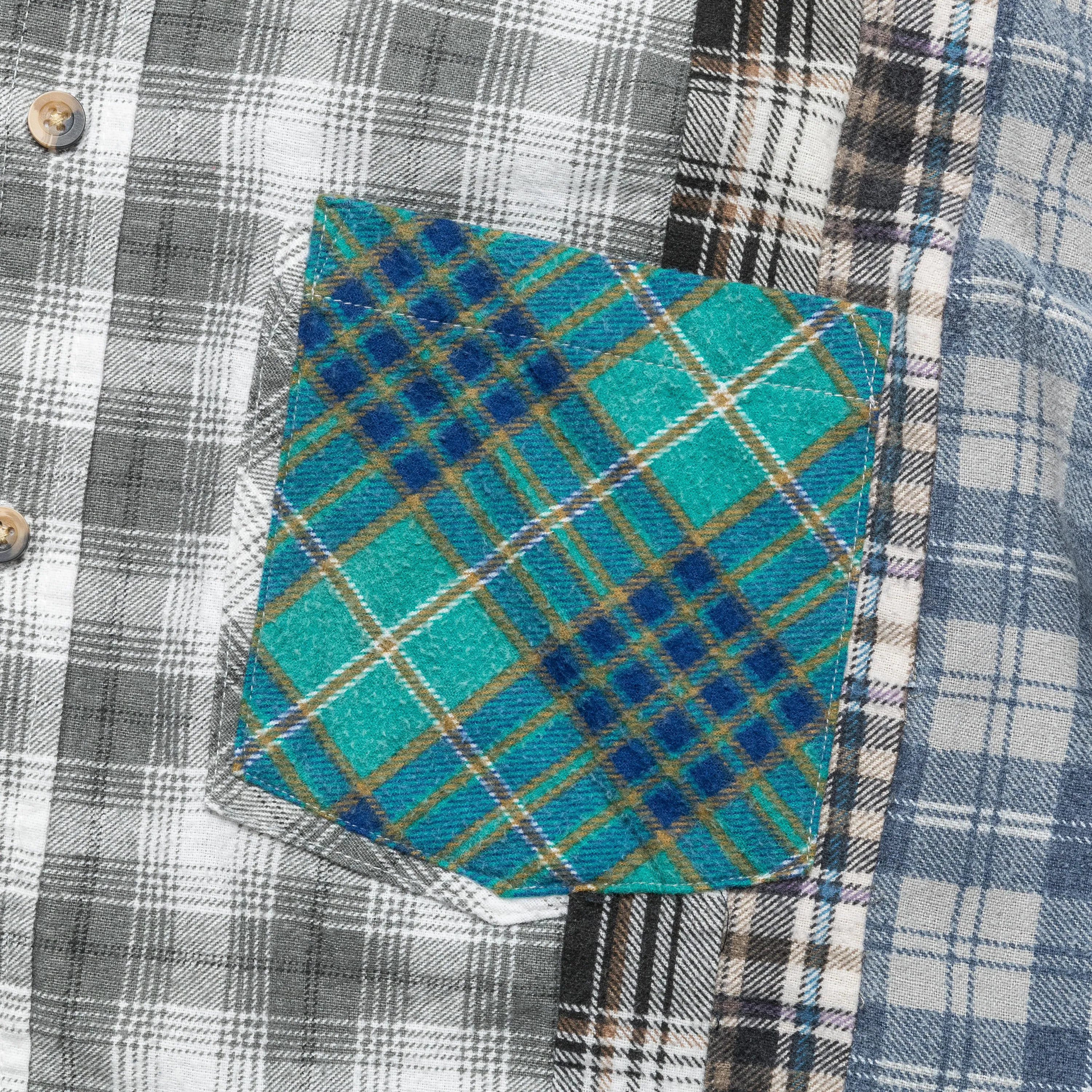 Rebuild Flannel 7 Cuts Shirt SS25 - Large #10