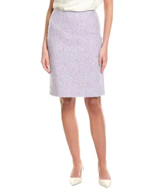 St. John Lurex Baby Eyelash Pencil Skirt