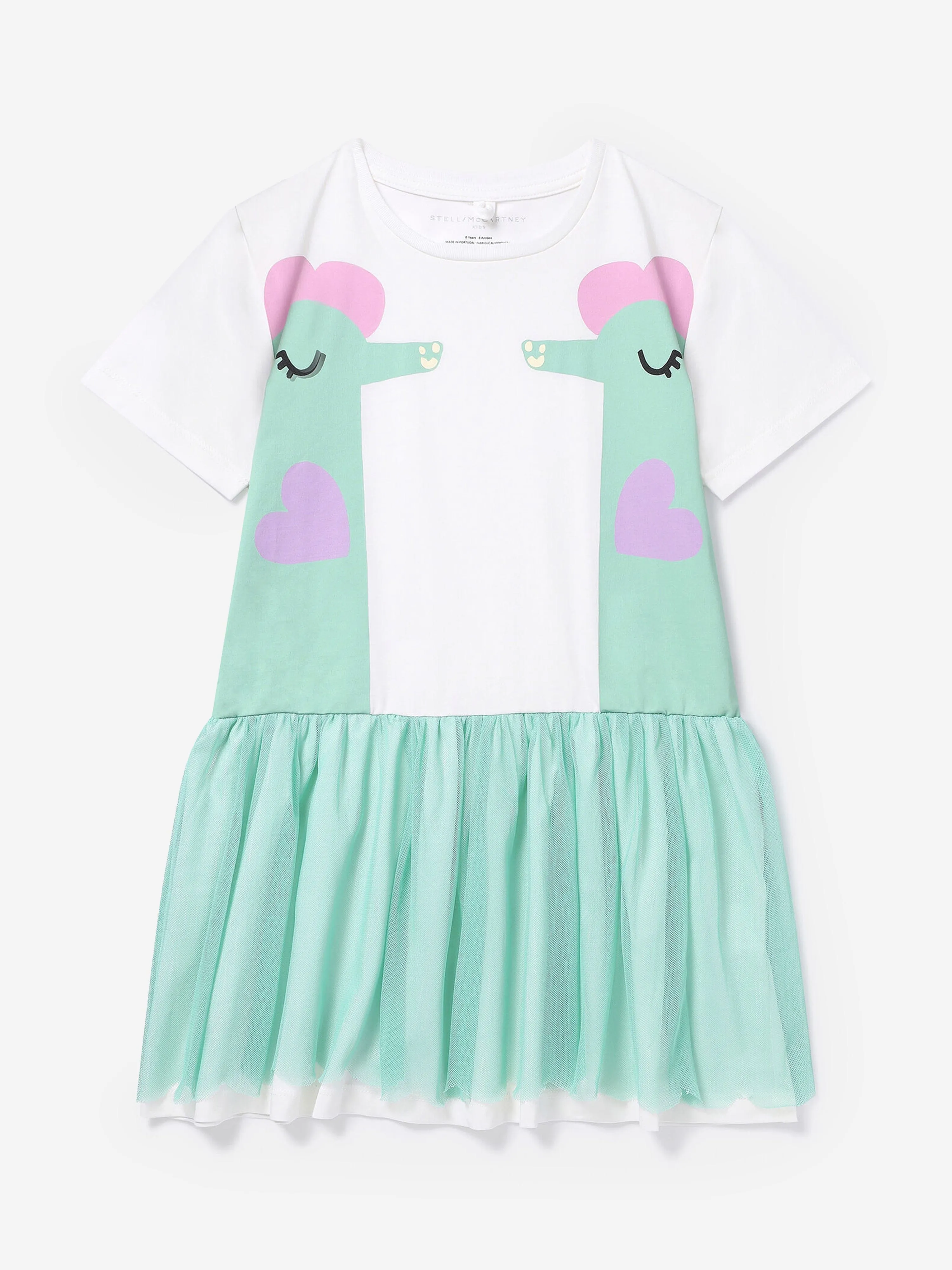 Stella McCartney Baby Girls Seahorses Jersey Dress in Ivory