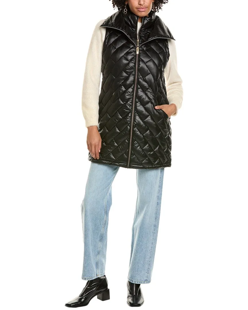 Via Spiga Brick Quilt Puffer Coat