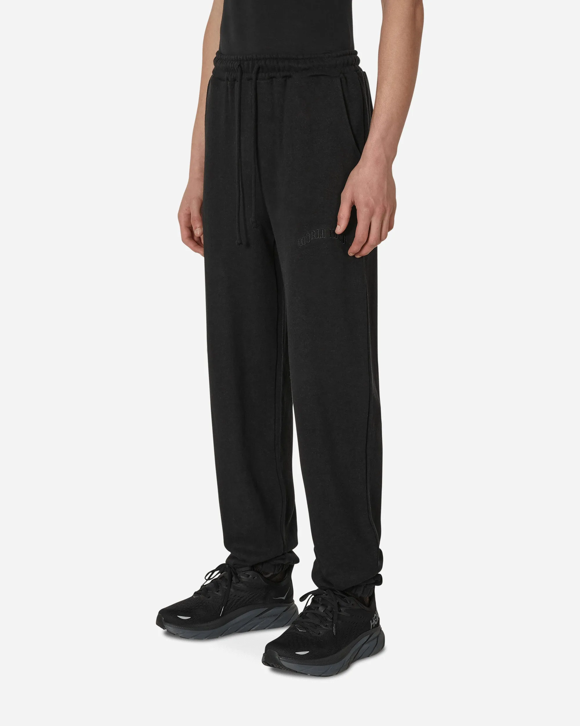 World Peace Hemp Sweatpants Black